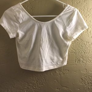 White Brandy Melville crop top