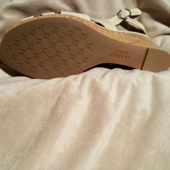 ❤ SOLD Franco Sarto Cream Wedges - Picture 3 of 4