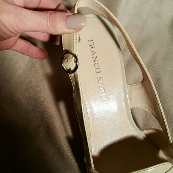 ❤ SOLD Franco Sarto Cream Wedges - Picture 4 of 4