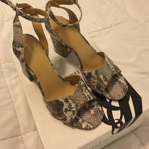 9 West high heel sandals