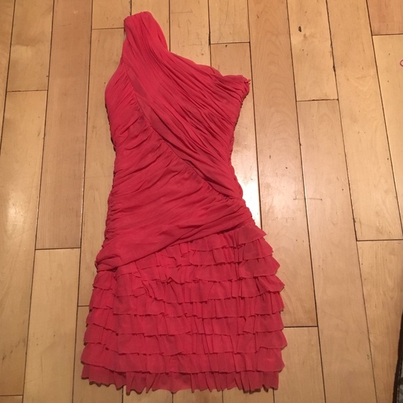 Bebe coral dress ! Worn once 💕
