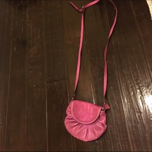 Leather cross body bag