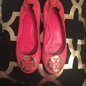Tory Burch Reva Flats- SZ 8.5- Pink Orchid
