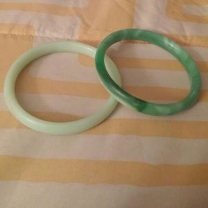 **2/$8** Jade-Inspired Glass bracelets