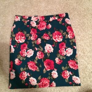 Forever 21 floral skirt