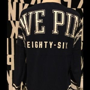 Victoria Secret dark blue crew neck size XS