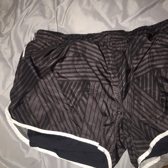 Striped Grey Athletic Shorts