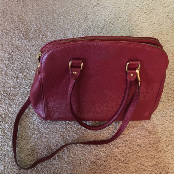 The Ege Red Patent Leather Handbag – Vinci Leather Shoes Red leather bag