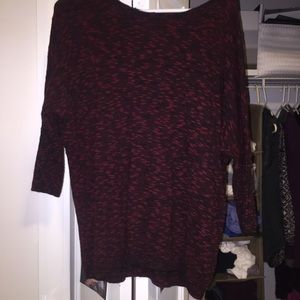 Maroon with specks of black sweater