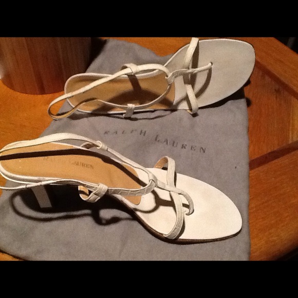 Ralph Lauren White Sandals