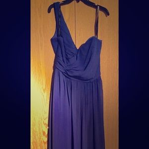 Long Alfred Angelo blue dress