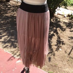 Free people gypsy boho layered skirt