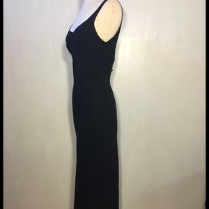 Long black  backless dress