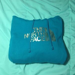 Teal North Face Hoodie