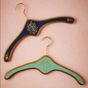 Mr and Mrs bhldn ( anthropologie ) hangers .