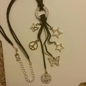 Butterfly/Peace/star necklace