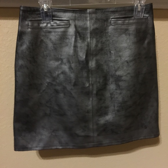 Statement skirt ..Silver faux antiqued with black - Picture 1 of 3