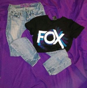 Fox outfit small shirt n sz0 skinnyjeans