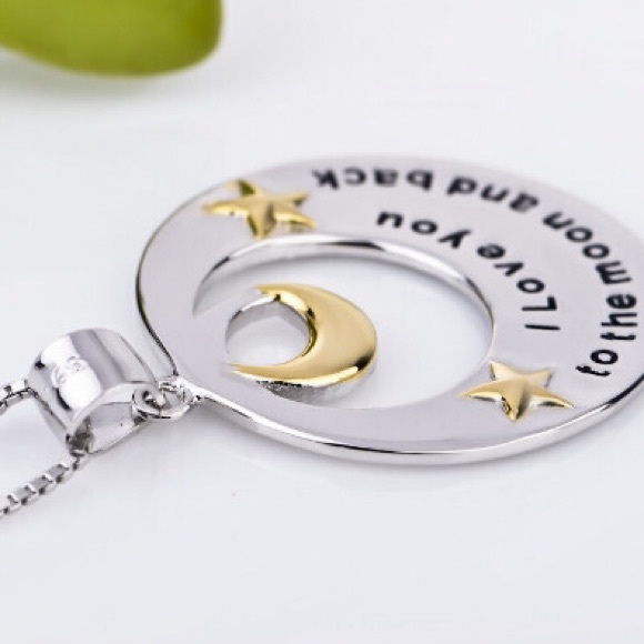 💥NEW💥"I love you to the moon and back" Necklace - Picture 3 of 4