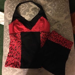 Bebe sport halter top and shorts