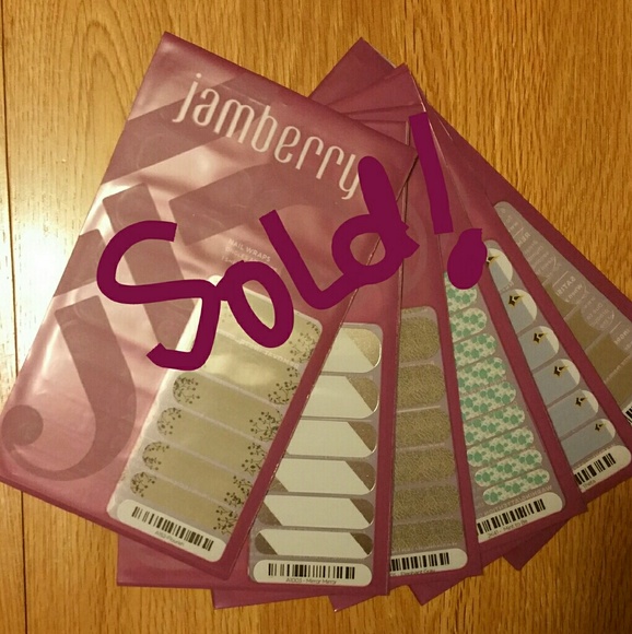 #SOLD#  6 New unopened Jamberry nail wraps