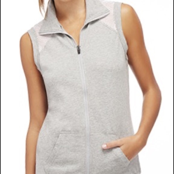 Fabletics vest with mesh details