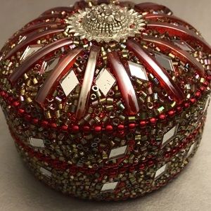 Beaded stash box