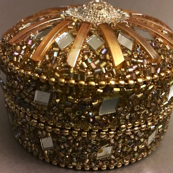 Beaded stash box