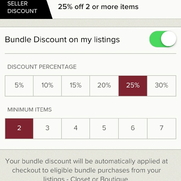 25% off 2+ items....Big Discount on Bundles!!
