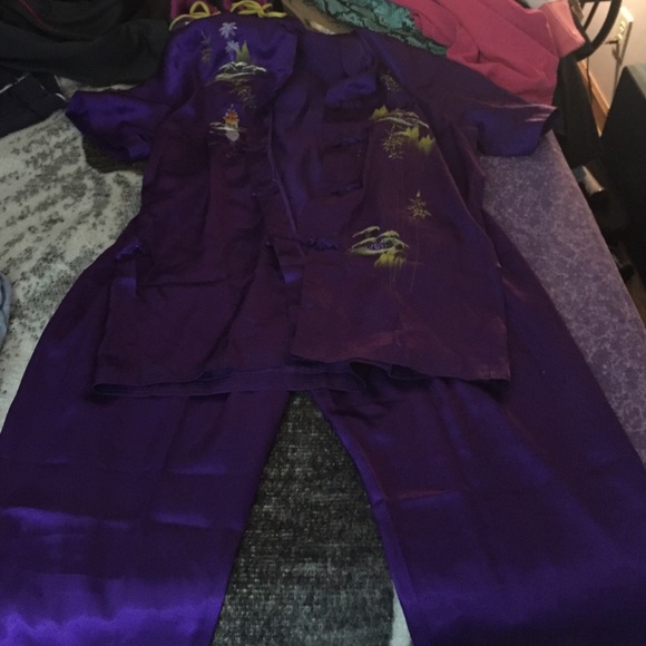 Silky Chinese pajamas.