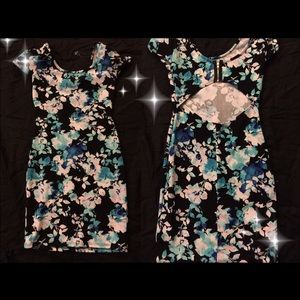 Tight fitting flower dress