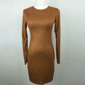 Warm Brown Suede Dress