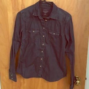 Darn denim western shirt