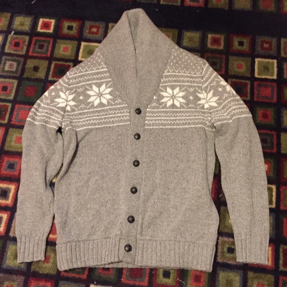 NWOT Old Navy Men's L Grey Cardigan Sweater