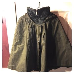 Olive green Poncho