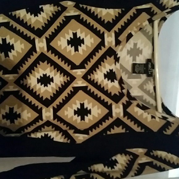 Rue21 Dresses & Skirts - Black, tan and cream colored maxi dress.