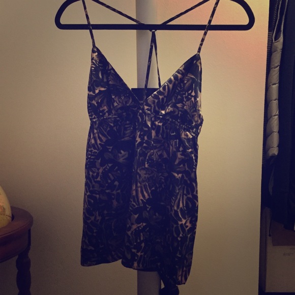 Gap satin printed top