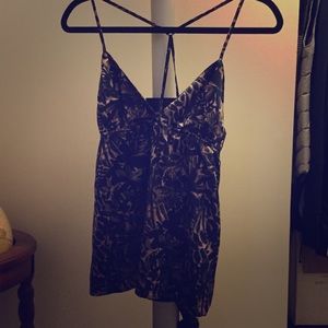 Gap satin printed top