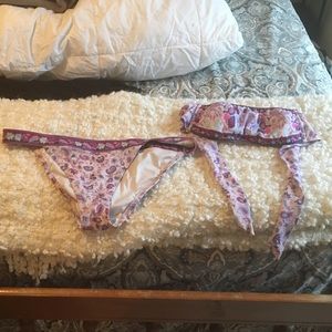 Victoria Secret purple paisley bikini