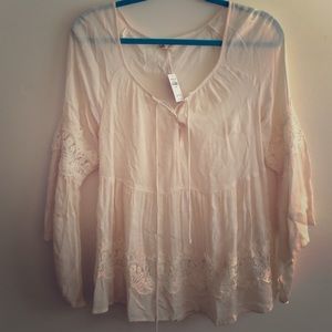 Hollister lace top NWT long sleeve