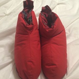 Restoration Hardware down slipper
