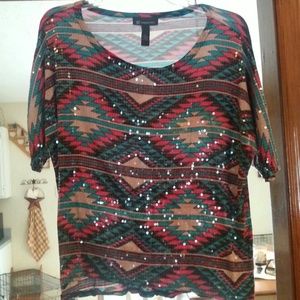 INC Sequin front shirt