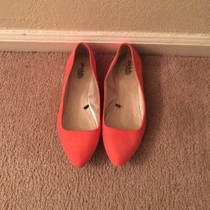 Orange/peach &a green flats