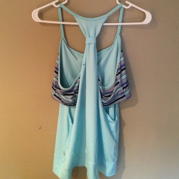 Workout tank with built in sports bra