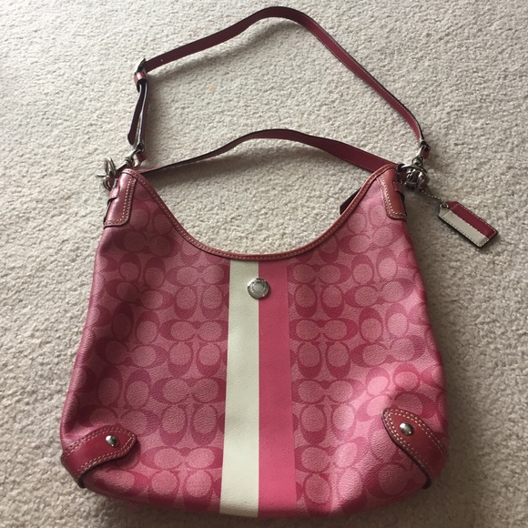 Pink authentic coach purse