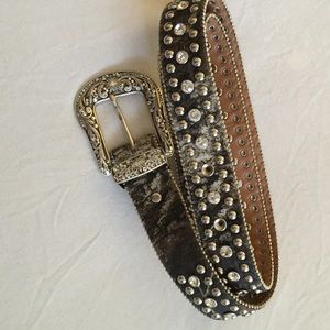 Camo bling belt