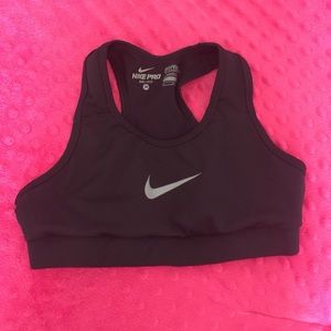 Kids Nike Black Sports Bra