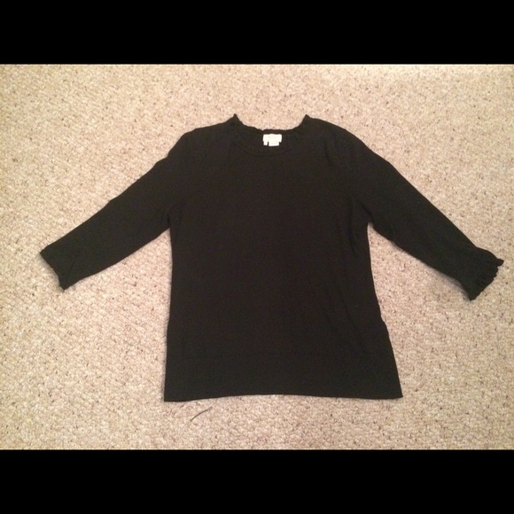 Kate Spade Bekki Ruffle 3/4 length sweater