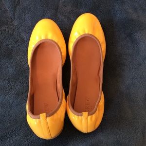 J Crew Factory Yellow Ballet Flats