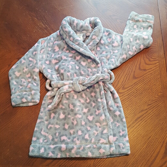 Toddler cheetah print Robe